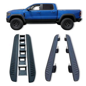 Estribos Laterales Negros de Alta Resistencia para RAM Trx Dodge 1500 Crew Cab, Accesorios para Automóviles - Product Image 4