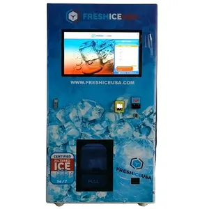 Высококачественный автомат для раздавливания льда Банкомат беспилотный с автоматической упаковкой