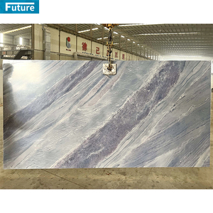 Losa de piedra de cuarzo Artificial gris blanco de lujo para encimera de cocina Villa escalera lavabo Panel de pared ingeniería de piedra - Product Image 4