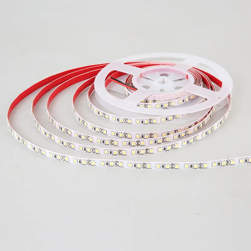 Yüksek gerilim Led bant 12V su geçirmez Led şerit SMD2835 120led M pembe yeşil miktar ışık