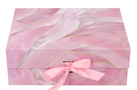 Boîte cadeau en carton rose à motifs floraux LFBOX avec couvercles magnétiques, 1 paquet |   Grandes boîtes de demande en mariage pour demoiselles d'honneur 13.8x8.3x4.4 Boîte rectangulaire pour mariage