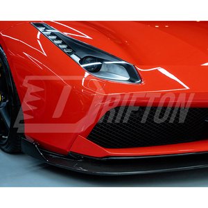 ขอบด้านหน้าคาร์บอนไฟเบอร์แห้งสไตล์ VST สำหรับ Ferrari 488 GTB 2015-2018 - Product Image 4