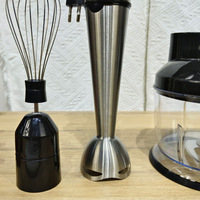 Fabrieksgroothandel 6-in-1 elektrische handmixer roestvrij staal 1000W staafmixer voedselverwerker aangepaste logo's mogelijk