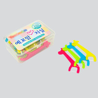 Bâtonnets à dents amusants pour enfants, motif animaux de dessin animé, saveur fraise et xylitol, 100% qualité alimentaire, sans BPA, marque personnalisée, respectueux de l'environnement, respectueux de la santé bucco-dentaire