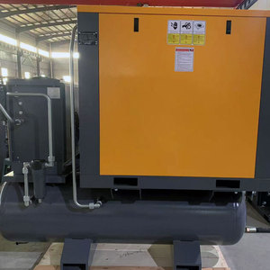 Compresor de aire de tornillo industrial estacionario OEM de 10Hp 7.5Kw todo en uno con secador refrigerado, tanque de aire y filtro. - Product Image 6