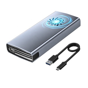 Nhôm M2 SSD ổ cứng trường hợp <span class=keywords><strong>HDD</strong></span> bao vây <span class=keywords><strong>USB</strong></span> Type-C 3.1 trạng thái rắn cơ khí NVMe giao thức kép hộp đĩa cứng - Product Image 6