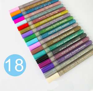 Acrylic <b>Glitter</b> Marker Water Based Ink <b>Painting</b> Pen <b>for</b> DIY <b>Painting</b> - Product Image 4
