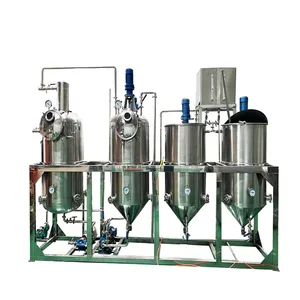 Edible oil refinery plant small scale palm stainless steel batch solvent extraction sunflower oil double refined machine