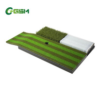 Simulateur de golf d'intérieur GSM complet avec bandes de frappe et tapis de reliefs en nylon PA de 35 mm