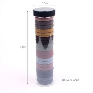 20 pièces avec boîte, élastiques à cheveux pour femmes et filles, nœuds mignons pour enfants, chouchous colorés, élastiques à cheveux sans couture - Product Image 5