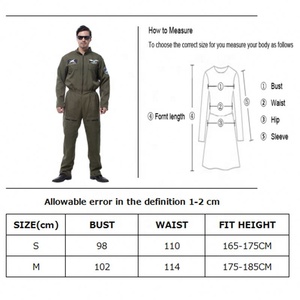 ชุดเครื่องแบบกองทัพอากาศชุดนักบินคอสเพลย์งานปาร์ตี้แฟนซีเครื่องแต่งกายตามสั่งสำหรับเทศกาลฮาโลวีน - Product Image 5