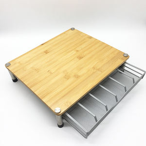 En bois café <span class=keywords><strong>Dolce</strong></span> <span class=keywords><strong>Gusto</strong></span> capsule tiroirs en <span class=keywords><strong>verre</strong></span> Trempé - Product Image 1