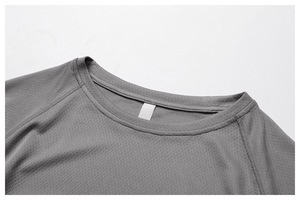 Verano hombres manga corta deportes americano entrenamiento muscular Fitness Color sólido manga corta baloncesto fútbol correr <span class=keywords><strong>camiseta</strong></span> - Product Image 5
