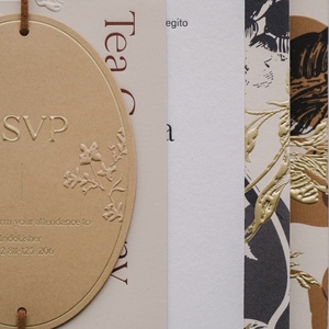 Vanilla Printing Luxury Cotton Paper Offset Printed Foil Gold Hot Stamped Customized Color Logo Greeting <b>Card</b> Advertising Use - Product Image 2