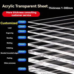 แผ่นอะคริลิคสีใส1มม. 2มม. 3มม. 6มม. กำหนดได้เอง - Product Image 4