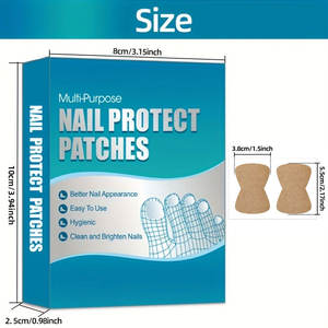 100 adet kahverengi dokunmamış kumaşlar çok amaçlı ayak tırnağı yamalar tırnak tırnakları profesyonel pedikür araçları için çıkartmalar kiti - Product Image 2