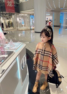2023 Winter Hot <strong>Sale</strong> Designer Brand Knitted Plaid Coat Winter Poncho Girls Sweater Shawl <strong>Cape</strong> Sweater