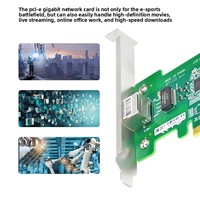 Tarjeta de Red Gigabit PCIe EFT-113 Intel I210-AT, PCIe X1 10/100/1000Mbps, Adaptador LAN RJ45 con Soporte PXE para Windows y Linux