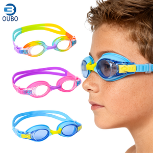 نظارات سباحة للأطفال مقاومة للماء ومضادة للضباب، نظارات سباحة احترافية من السيليكون للتدريب للأطفال - Product Image 1