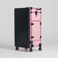 Table de manucure de haute qualité avec mallette de maquillage individuelle à roulettes, bureau de coiffure pliable, outil pour salon de manucure