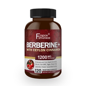Cápsulas de Extractos de Berberina de Alta Potencia con Canela de Ceilán, 120 Cápsulas Vegetales para Mujeres y Hombres, Suplemento de Berberina - Product Image 1