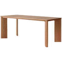Nouvelle Table à Manger Carrée en Bois Massif Style Japonais Moderne et Simple 2026 – Écologique et Durable, 6 Places, pour Hôtels et Usage Domestique Intérieur