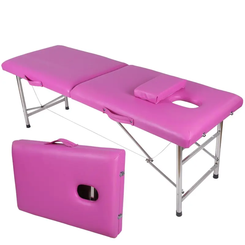 Cama de masaje de punto original, plegable, portátil, barras paralelas