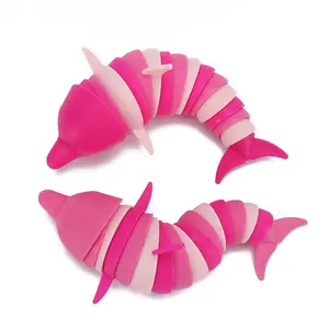 Animais marinhos populares Golfinhos Brinquedos educativos infantis Caterpillar lesmas brinquedo de descompressão