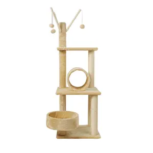 Escalada Quadro Venda Quente Fábrica Atacado Cat Tower Scratcher Casa Árvore De Gato De Madeira