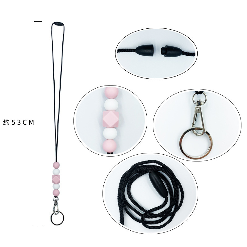 Superior Quality Phone Small Wire Rope Short Rubber Lanyard Silicone Rubber Lanyard Image 5