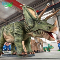 Parc d'aventure Gecai, grand dinosaure interactif réaliste, robot géant, dinosaure animatronique simulé