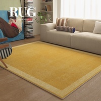 Bauhaus Modern Area Rug Solid Color Loop Pile Waterproof Easy Care Carpet for Living Room Bedroom Contemporary Home Decor