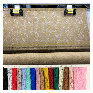 قماش دانتيل مطاطي جديد وعصري YX284، 90% نايلون و10% سباندكس، مناسب للملابس الداخلية - Product Image 3