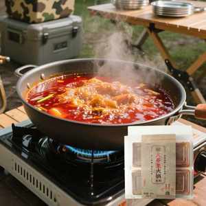 쇠고기 탈지 오일 조미료와 사천 후추를 곁들인 전통적인 냄비 수프 베이스 조미료 패킷 - Product Image 1