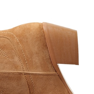 Bottes de cowboy classiques mi-hautes pour l'automne/hiver, à bout pointu et talon haut - Product Image 6