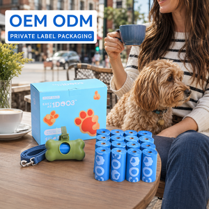 โรงงาน OEM ODM ผลิตถุงเก็บอุจจาระสัตว์เลี้ยงรีไซเคิลจากวัสดุ PET สำหรับพาสัตว์เลี้ยงเดินเล่นทุกวัน พร้อมกลิ่น สี และบรรจุภัณฑ์ที่กำหนดเองได้ - Product Image 1