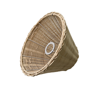 Abat-jour en osier naturel tissé à la main pour lampes de table abat-jour en rotin confortable chinois côtier traditionnel méditerranéen européen français