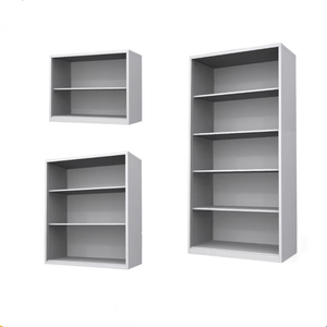 לפתוח ללא פתיחת דלת ארון ספר מדף פתוח, ארון אחסון מרפסת עם 5 מדפים - Product Image 1