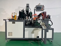 Máquina Personalizable para Esquinas de Aluminio - Perforación, Roscado y Corte Automático con Servocontrol PLC para Pilar Central de Ventanas