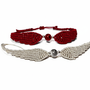 Beau mélange de fil mélange pierre Macramé Bracelet avec petites perles bijoux réglables pour cadeau de la Saint-Valentin et cadeau de jour de l'amitié - Product Image 1