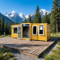 Maison Modulaire Mobile Préfabriquée Extensible en Conteneur, Installation Rapide, Étanche, 40, 30, 20 pieds, 2, 3, 4, 5 Chambres, Tiny House