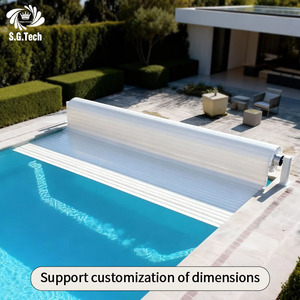 Couverture de <span class=keywords><strong>piscine</strong></span> à lattes scellées de 3e génération, empêche les moustiques, la moisissure et les dommages causés par les intempéries - Product Image 2