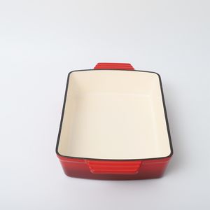 Prezzo <span class=keywords><strong>di</strong></span> fabbrica in ghisa rettangolare piatto <span class=keywords><strong>di</strong></span> frittura rettangolo Pan smalto pentole da forno - Product Image 5
