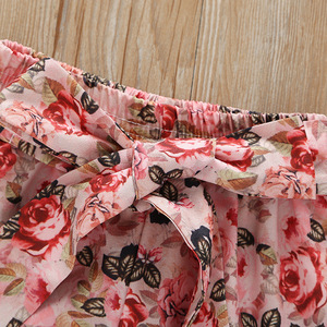 Conjunto de Pantalones y Blusa de Verano para Bebés Niñas, con Estampado Floral y Volantes, Estilo Princesa - Product Image 5