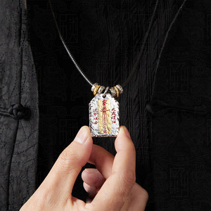 Pendentif Hip <span class=keywords><strong>Hop</strong></span> <span class=keywords><strong>et</strong></span> Philosophie du Nouvel An, Fait Main Vintage, Idéal pour les Couples en Année Zodiacale, Comme Cadeau - Product Image 2