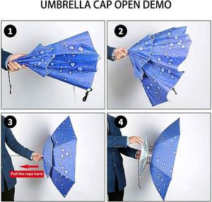 Wholesale Double Layer Head-mounted <b>Hat</b> Umbrella Custom Gift Umbrella Outdoor Fishing Sun Umbrella with Customizable LOGO - Product Image 2