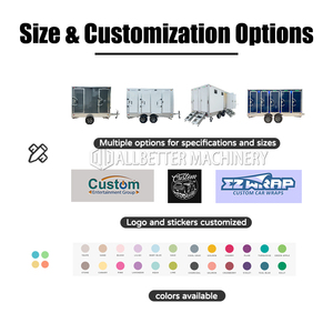 كابينة استحمام فاخرة بباب منزلق ، كابينة استحمام للحمام ، مقطورة مرحاض للاستحمام محمولة - Product Image 6