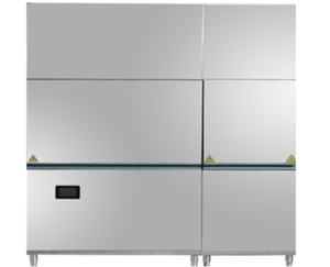 Lave-vaisselle tunnel industriel et hôtelier avec sécheuse intégrée en acier inoxydable, autoportant pour cuisines et restaurants - Product Image 3