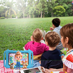 Tốt Nhất-Bán 7-Inch Trẻ Em Máy Tính Bảng <span class=keywords><strong>PC</strong></span> Xách Tay HD <span class=keywords><strong>Quad</strong></span> <span class=keywords><strong>Core</strong></span> 2GB Bộ Nhớ Màu Sắc Tươi Sáng MTK Mới Hoàn Hảo Giáng Sinh Màu Đen Món Quà Friday - Product Image 4