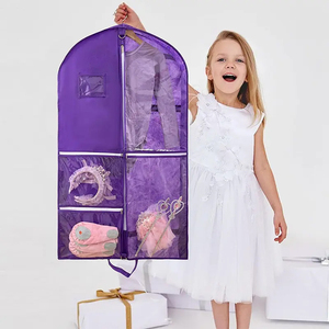 कस्टम लोगो नृत्य Pvc पारदर्शी डस्टप्रूफ फोल्ड स्टोरेज परिधान बैग रिसाइकिल सुविधा - Product Image 4